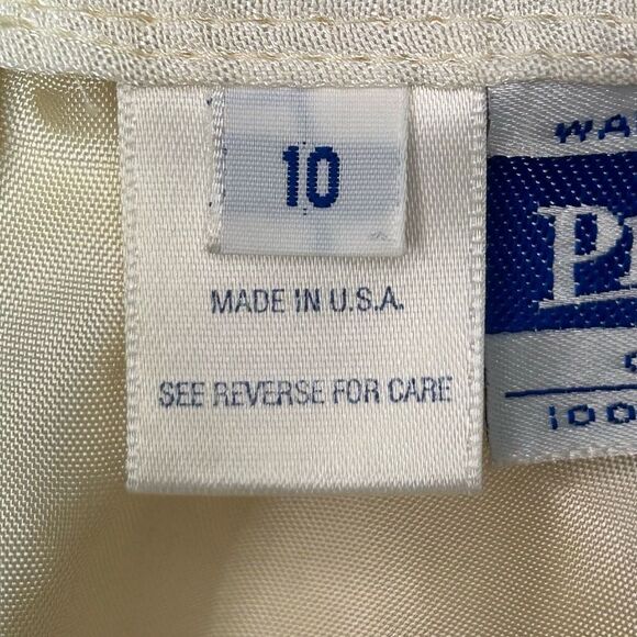 Vintage Pendleton White Dress Pants Trouser Size 10 Pleated Virgin Wool Hi-rise - Picture 6 of 12